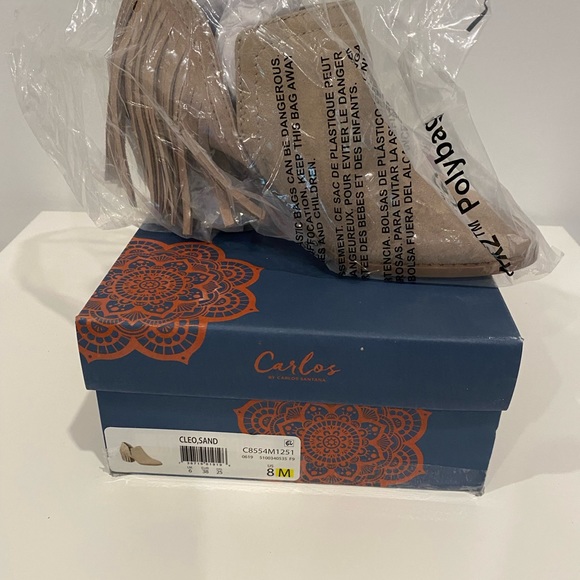 Carlos by Carlos Santana Cleo Sand Colour Size 8 new with Box - Picture 9 of 9